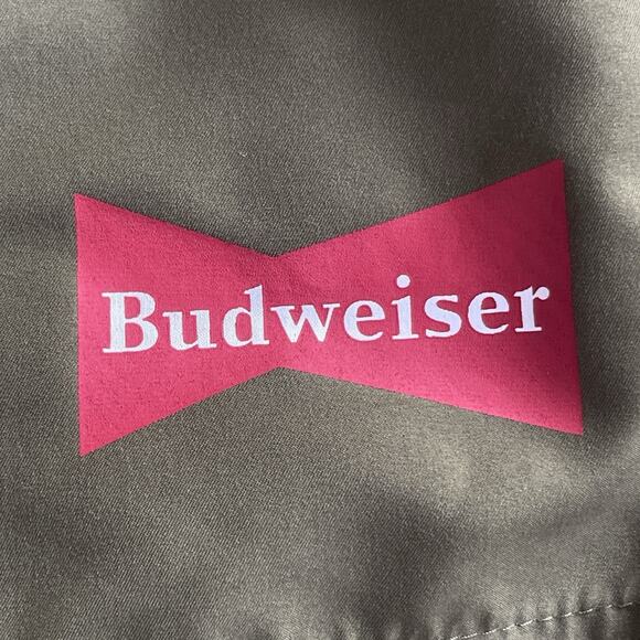 Pacsun Budweiser Mens Swim Trunks Size 34 Green Board Shorts Beer Unlined - Picture 3 of 13